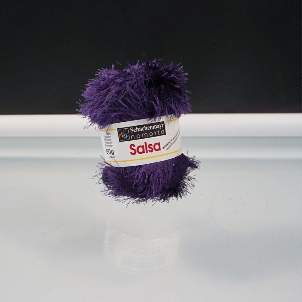 Schachenmayr Nomotta Salsa Eyelash Yarn 0049 Purple 1 Skein